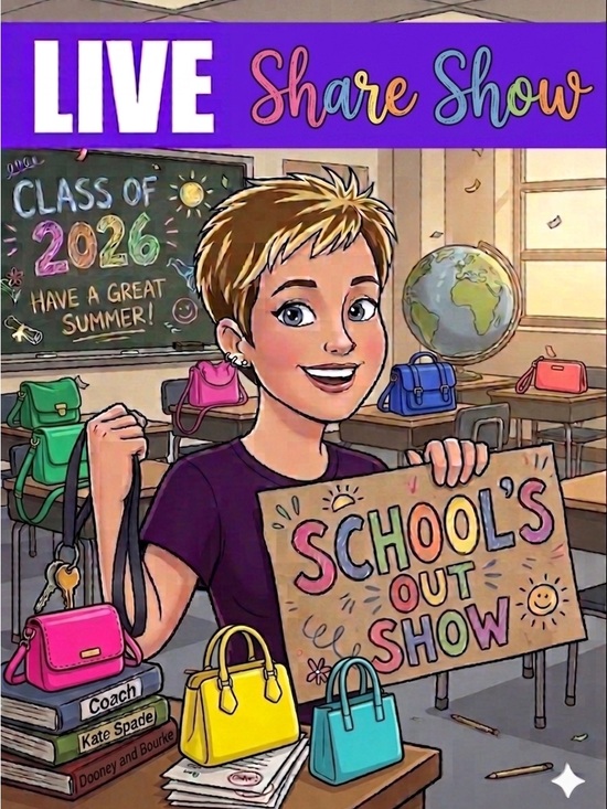 Coach Handbags - My “School’s Out Show” Share Show on June 13th @ 11 am EST